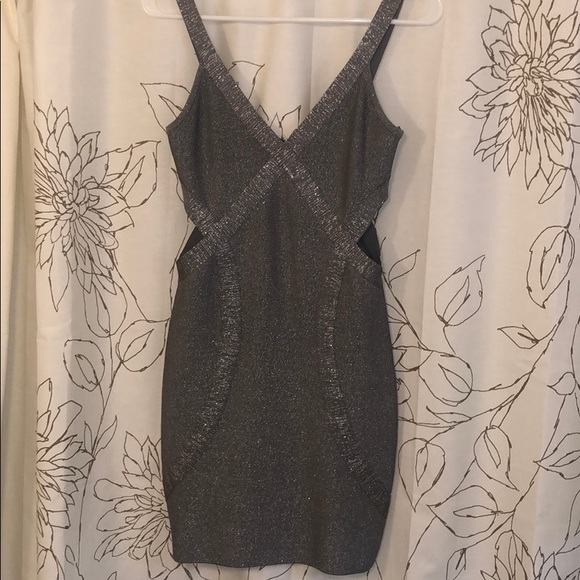 bebe Dresses & Skirts - Bebe Sparkly mini dress!